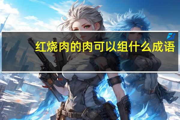 红烧肉的肉可以组什么成语