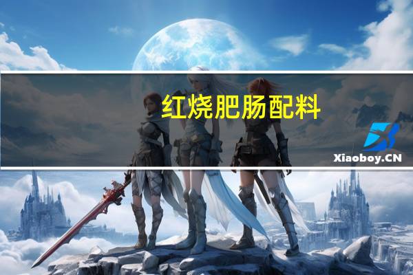 红烧肥肠配料