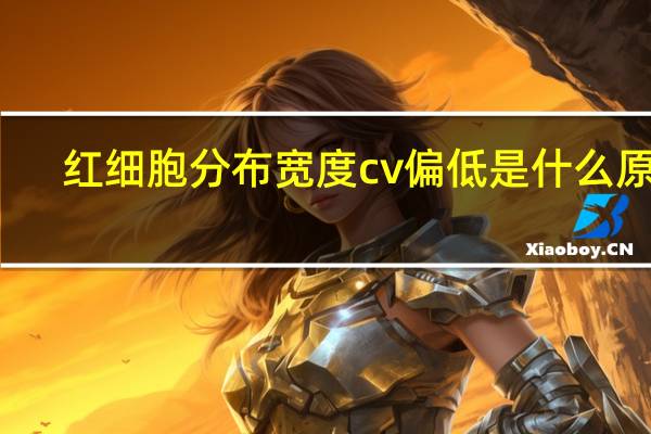 红细胞分布宽度cv偏低是什么原因（红细胞分布宽度CV偏低）
