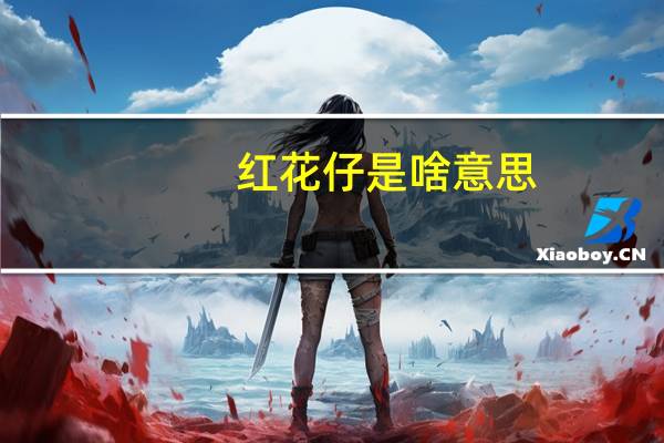 红花仔是啥意思