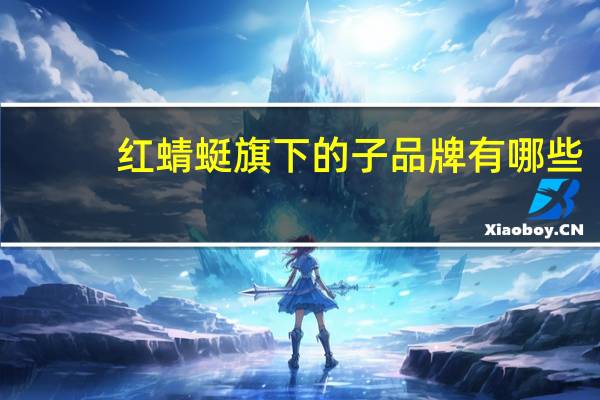 红蜻蜓旗下的子品牌有哪些