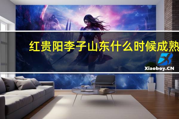 红贵阳李子山东什么时候成熟