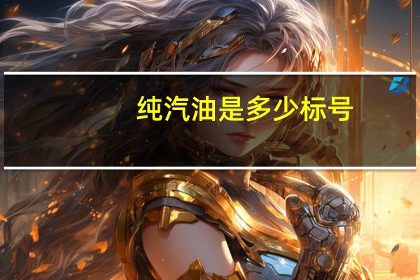 纯汽油是多少标号
