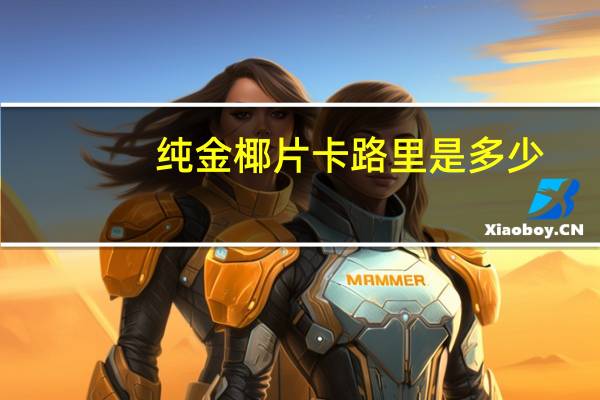 纯金 椰片卡路里是多少