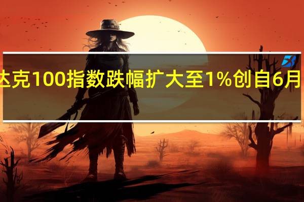 纳斯达克100指数跌幅扩大至1%创自6月底以来新低