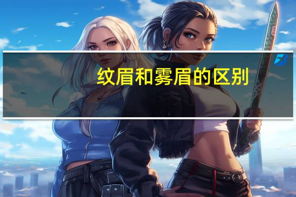 纹眉和雾眉的区别