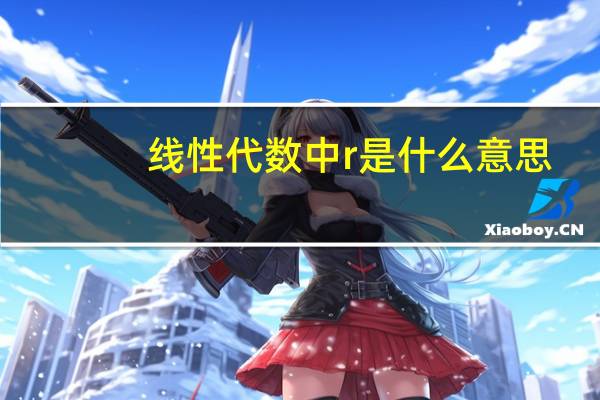 线性代数中r是什么意思