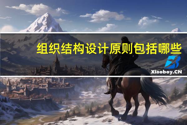 组织结构设计原则包括哪些（组织结构设计的原则包括( )）