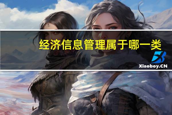 经济信息管理属于哪一类