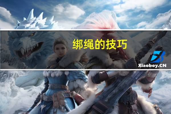 绑绳的技巧(基本的捆绑方法 求绳师)