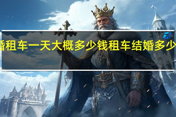 结婚租车一天大概多少钱 租车结婚多少费用一天