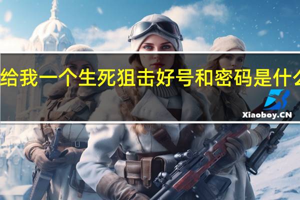 给我一个生死狙击好号和密码是什么意思（生死狙击好号和密码圣手）