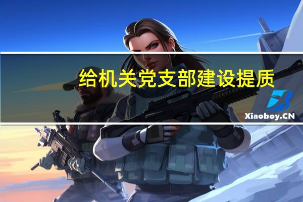 给机关党支部建设提质（给机关党支部提意见）