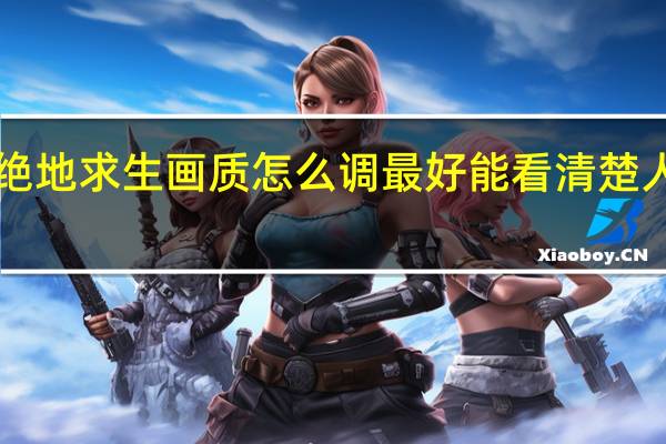 绝地求生画质怎么调最好能看清楚人2020（绝地求生画质怎么调最容易看清楚人）