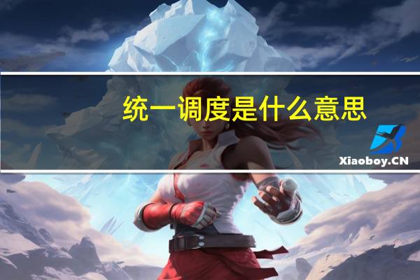 统一调度是什么意思（调度是什么意思）