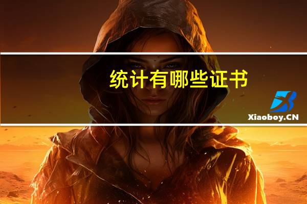 统计有哪些证书