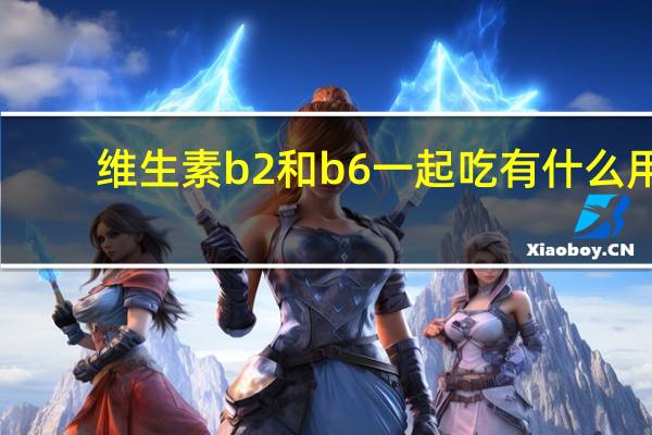 维生素b2和b6一起吃有什么用（维生素b6和b2一起吃有什么作用）