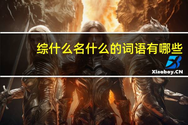 综什么名什么的词语有哪些?