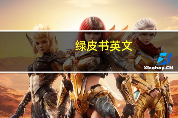 绿皮书英文