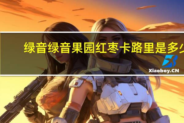 绿音 绿音果园红枣卡路里是多少