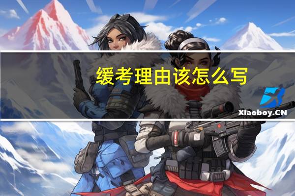 缓考理由该怎么写