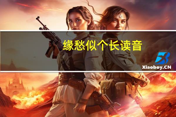 缘愁似个长读音