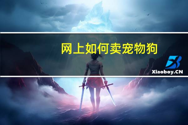 网上如何卖宠物狗