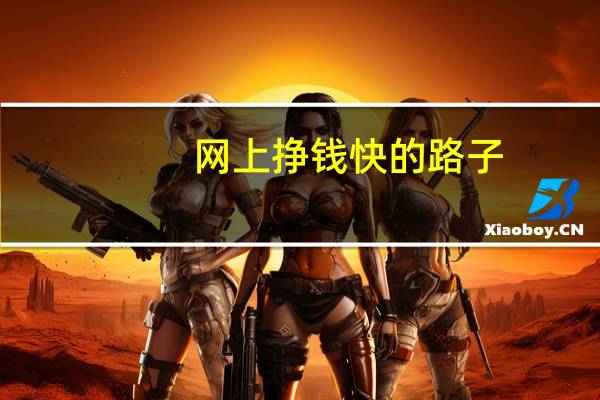 网上挣钱快的路子（网上赚钱最快的方法）