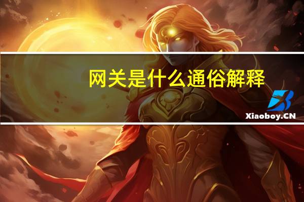 网关是什么通俗解释（网关是什么）