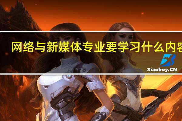 网络与新媒体专业要学习什么内容呢