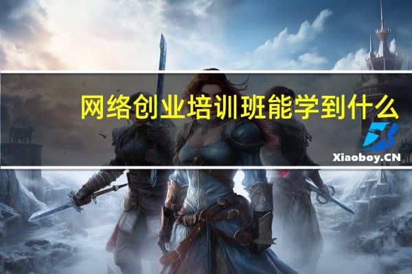 网络创业培训班能学到什么