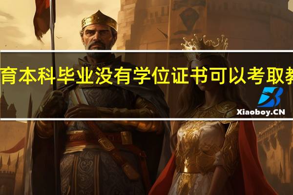 网络教育本科毕业没有学位证书可以考取教师资格证吗