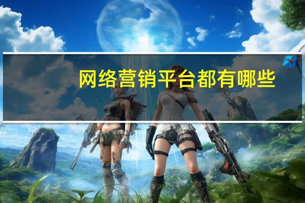网络营销平台都有哪些