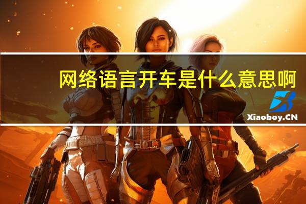 网络语言开车是什么意思啊（网络语言开车）
