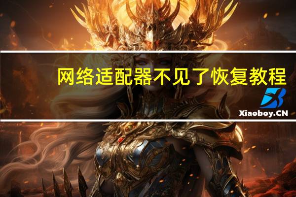 网络适配器不见了恢复教程（网络适配器不见了）