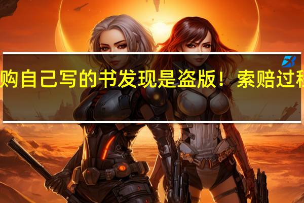 网购自己写的书发现是盗版!索赔过程太艰难...... 到底什么情况嘞