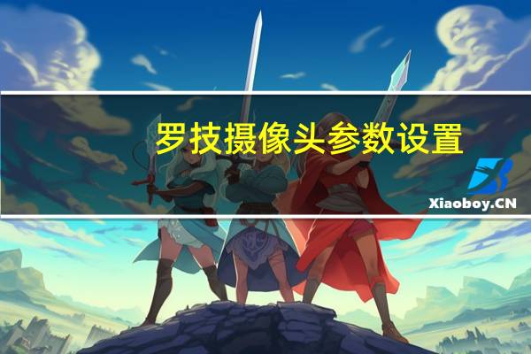 罗技摄像头参数设置（罗技摄像头调试教程）
