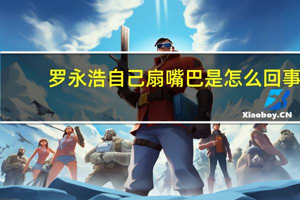 罗永浩自己扇嘴巴是怎么回事