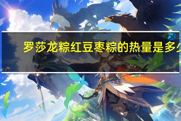 罗莎 龙粽 红豆枣粽的热量是多少