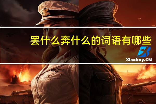 罢什么奔什么的词语有哪些?