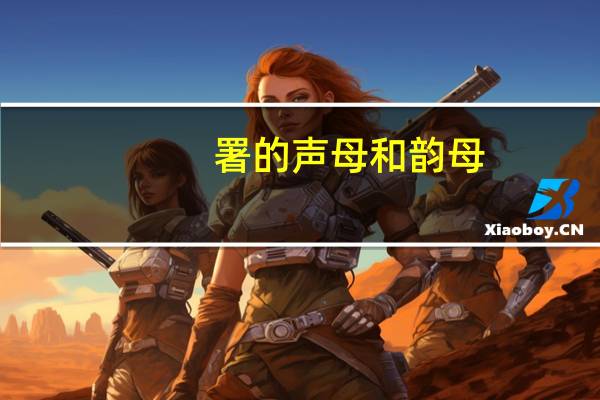 署的声母和韵母