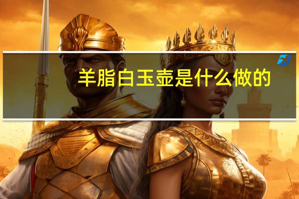 羊脂白玉壶是什么做的