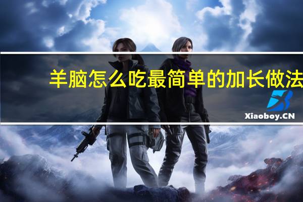 羊脑怎么吃最简单的加长做法