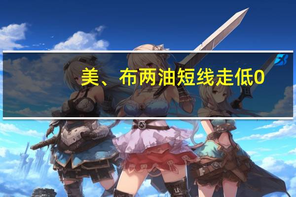 美、布两油短线走低0.8美元现分别报87.46美元/桶和89.65美元/桶