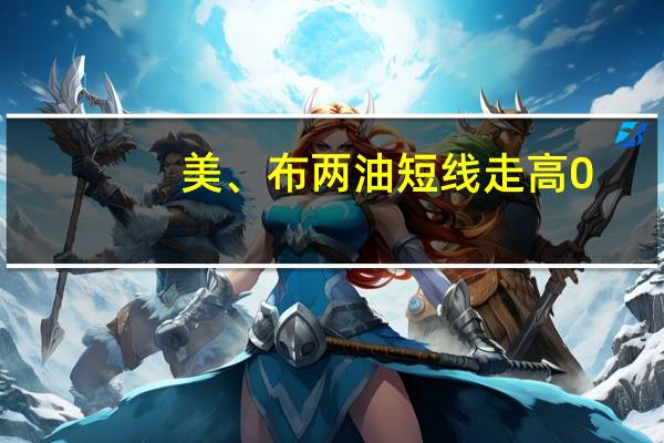 美、布两油短线走高0.5美元现分别报83.4美元/桶和87.14美元/桶