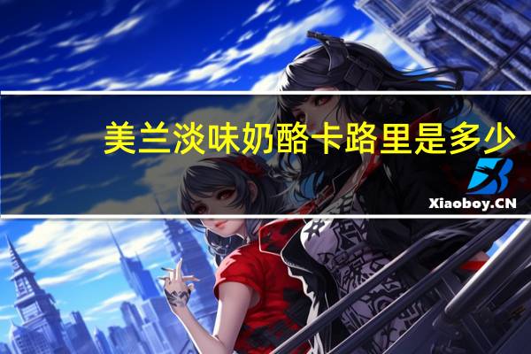 美兰 淡味奶酪卡路里是多少