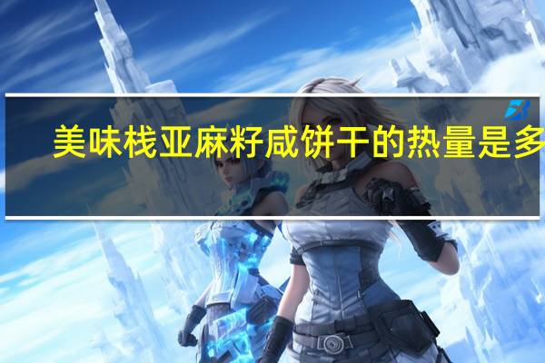 美味栈 亚麻籽咸饼干的热量是多少