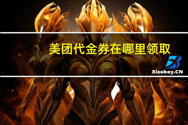 美团代金券在哪里领取（美团代金券）