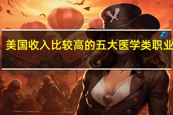 美国收入比较高的五大医学类职业介绍