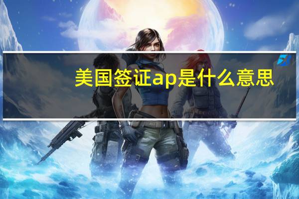美国签证ap是什么意思